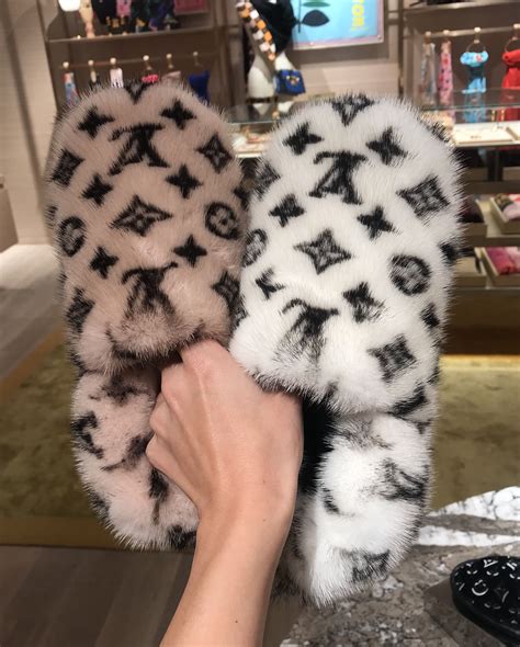 mink slippers louis vuitton